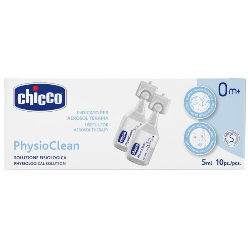 Chicco Physioclean Soluzione Fisiologica 5ml 10 Pezzi 0Mesi+