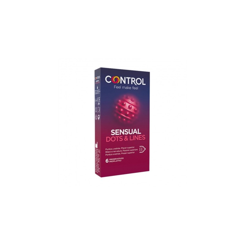 CONTROL SENSUAL DOTS&LINES 6PZ