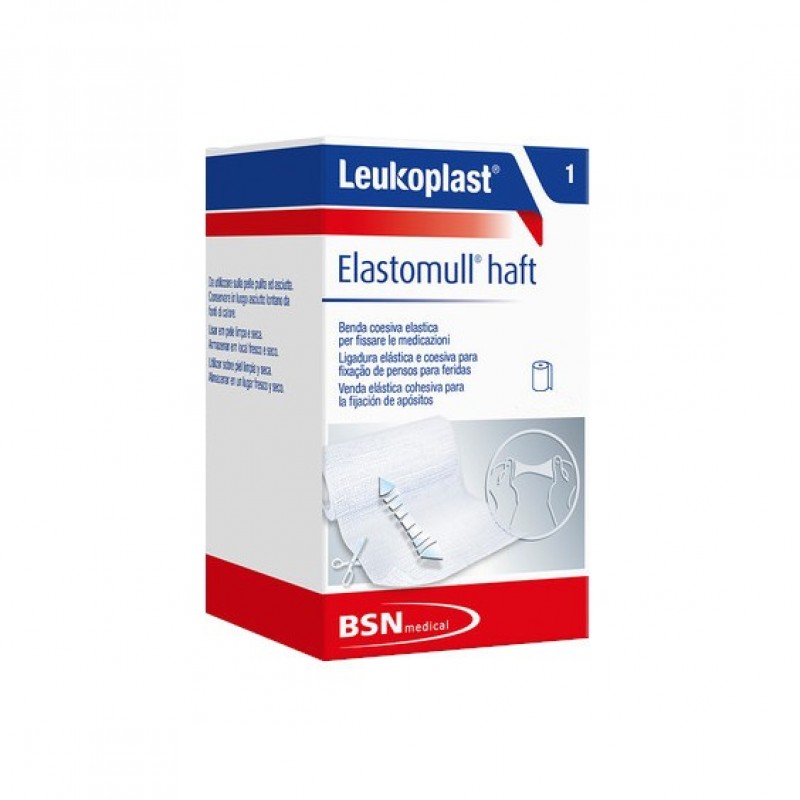 Leukoplast Elastomull Haft Benda Elastica cm 10x4 m
