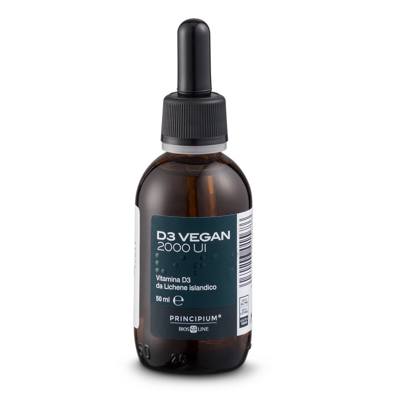 D3 Vegan 2000 UI integratore gocce orali per difese immunitarie 50 ml