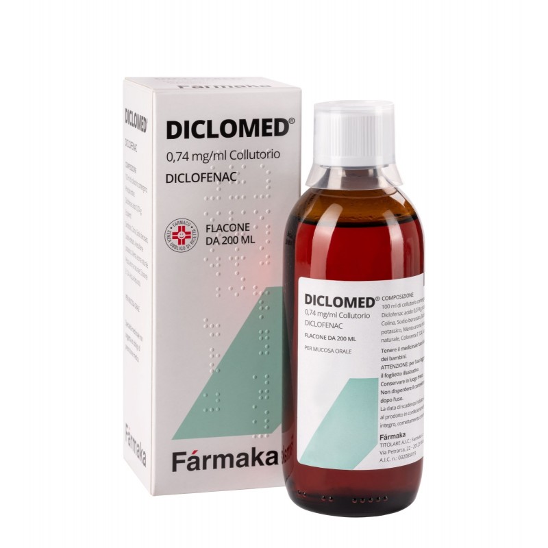 Diclomed Collutorio Diclofenac acido Flacone 200 ml