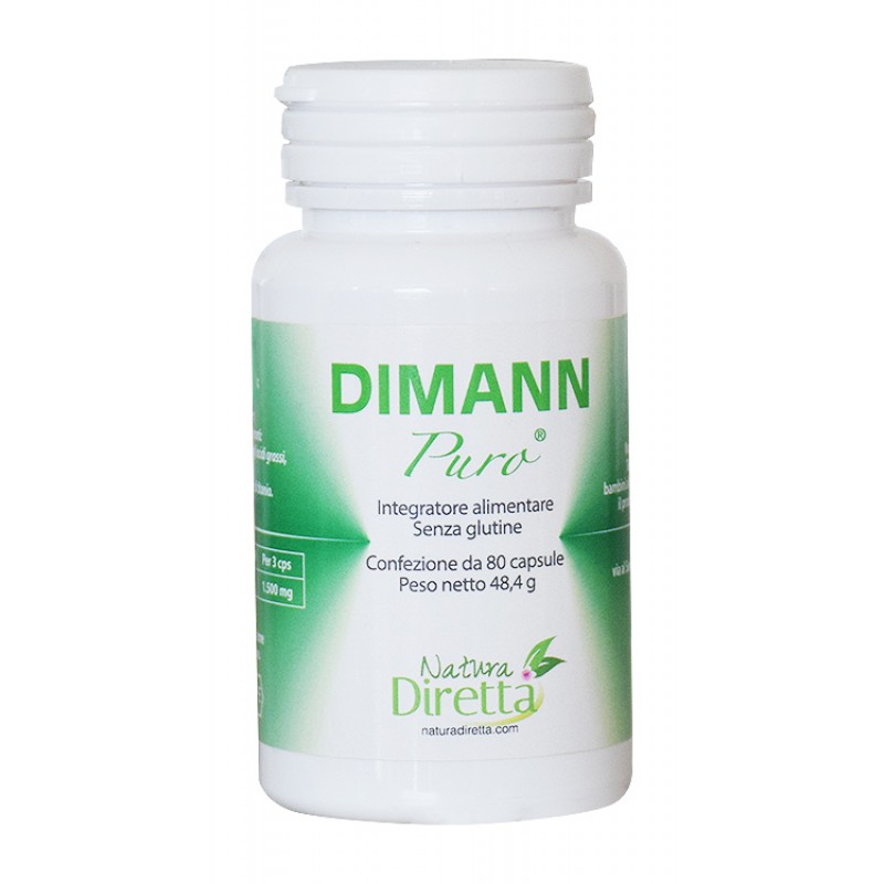 Dimann Puro integratore alimentare utile per le vie urinarie 80 capsule