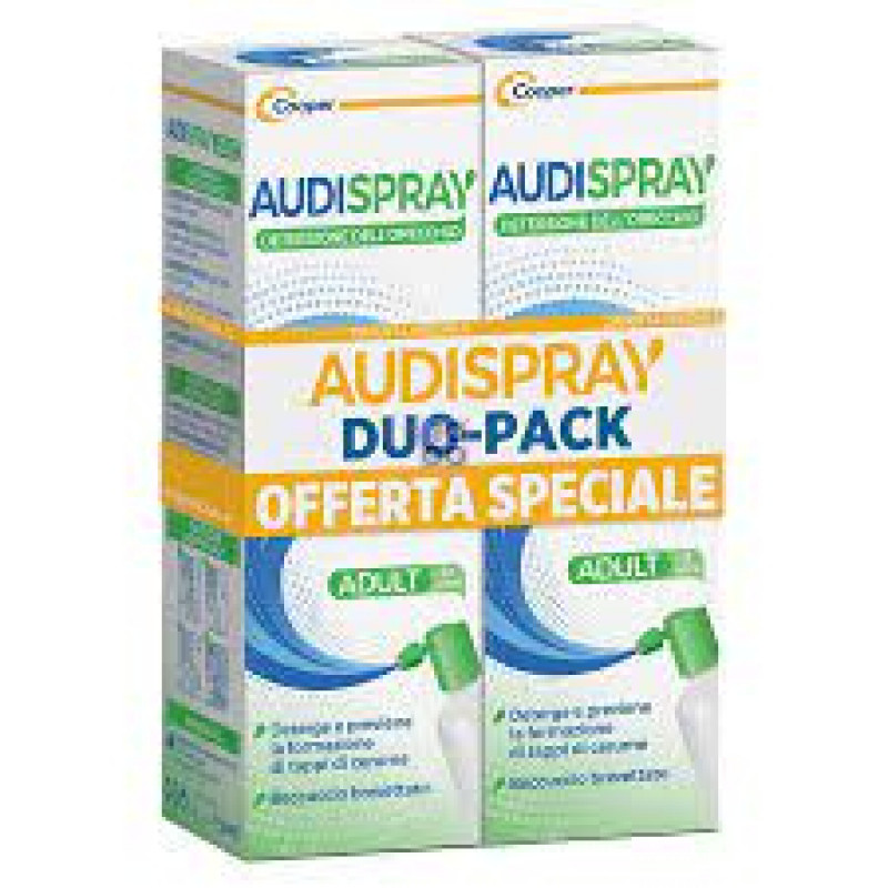 Audispray Adult DuoPack - Soluzione per elimina il cerume - 50 ml