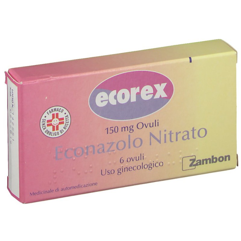 Ecorex 150 mg Econazolo nitrato 6 Ovuli Vaginali