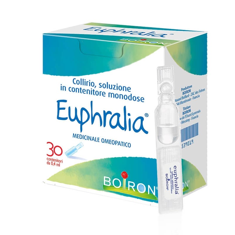 EUPHRALIA COLLIRIO MONODOSE 30 FLACONCINI 30 FLACONI 0,4ML BOIRON