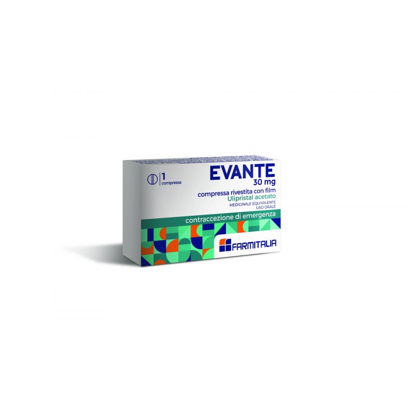 EVANTE contraccettivo d'emergenza 30mg compressa rivestita