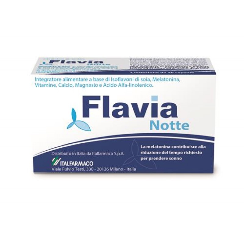 Flavia Notte Integratore Menopausa 30 Capsule Molli