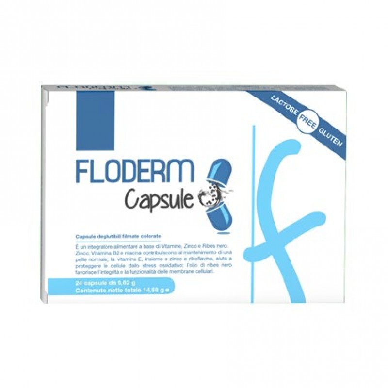 Floderm integratore alimentare utile per il benessere della pelle 24 capsule
