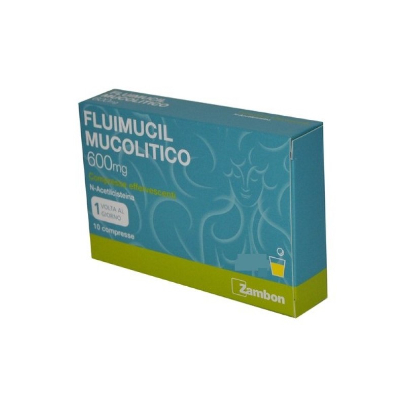 Fluimucil Mucolitico 600mg 10 Compresse Effervescenti