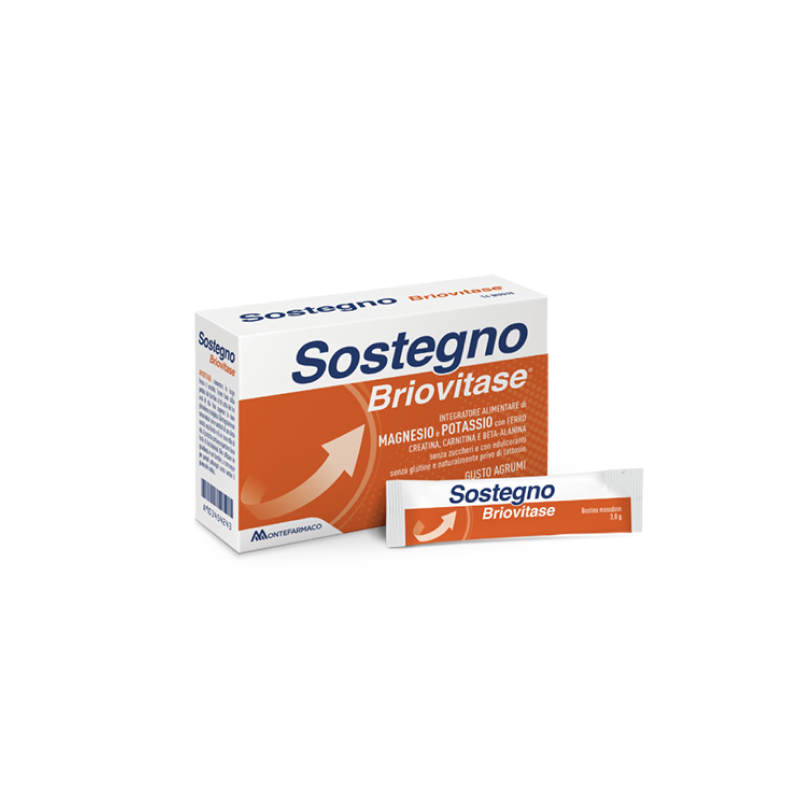 Briovitase Sostegno Integratore Magnesio e Potassio 14 Bustine