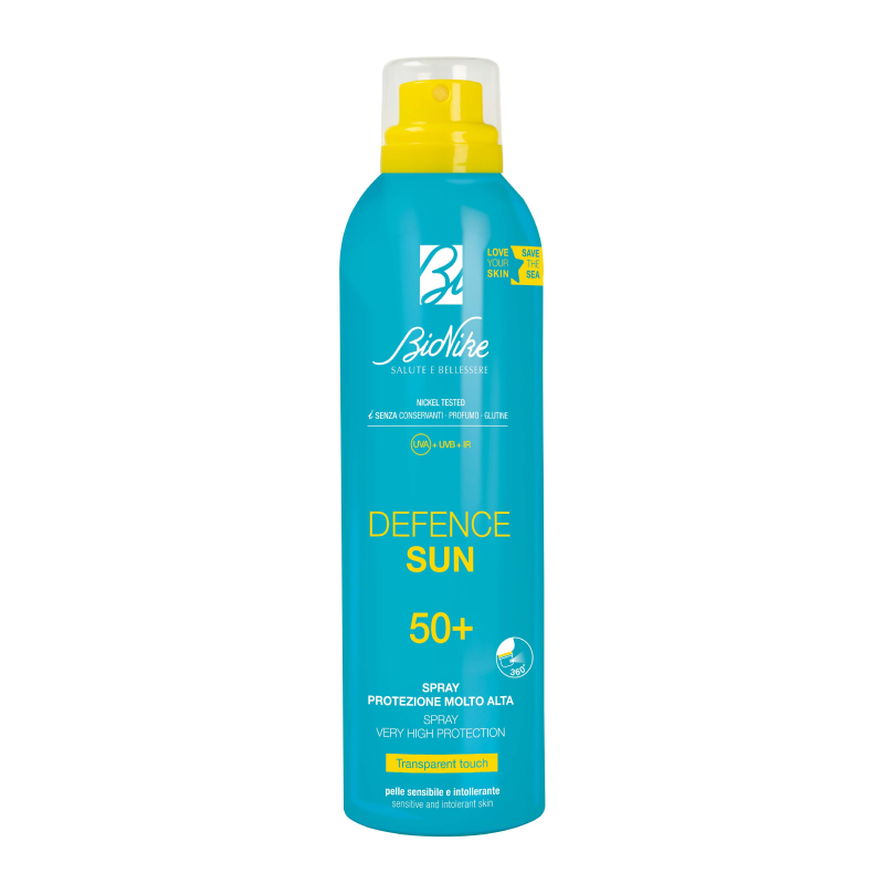 Bionike Defence Sun Spray Trasparente SPF 50+ Tocco Secco 200 ml