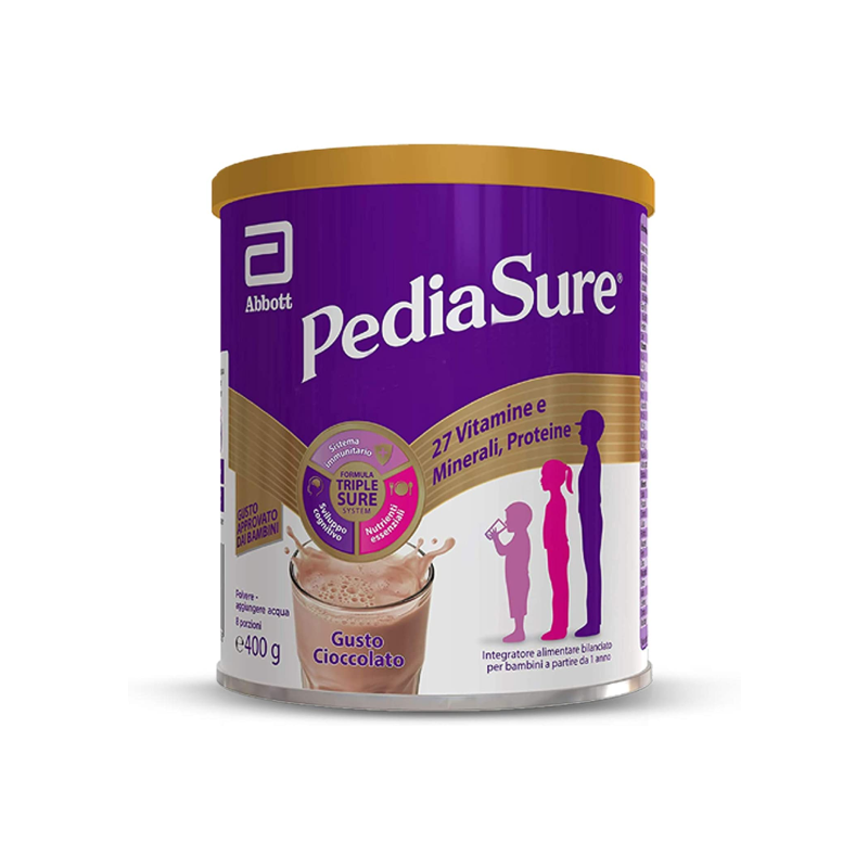 Pediasure Crescita E Sviluppo Integratore Alimentare per Bambini Cioccolato 400g