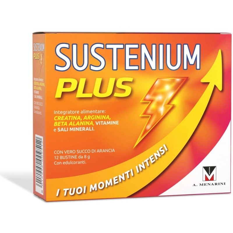 Sustenium Plus Integratore di Creatina Arginina 12 Bustine
