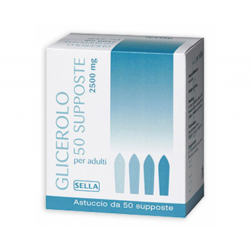 Glicerolo Sella Adulti 2250 mg Stitichezza Occasionale 50 Supposte