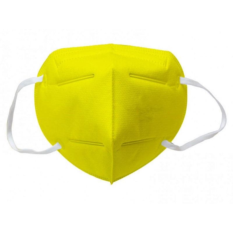 MASCHERINA FILTRANTE FFP2 M28 Made in Italy Colore GIALLO 1 pezzo