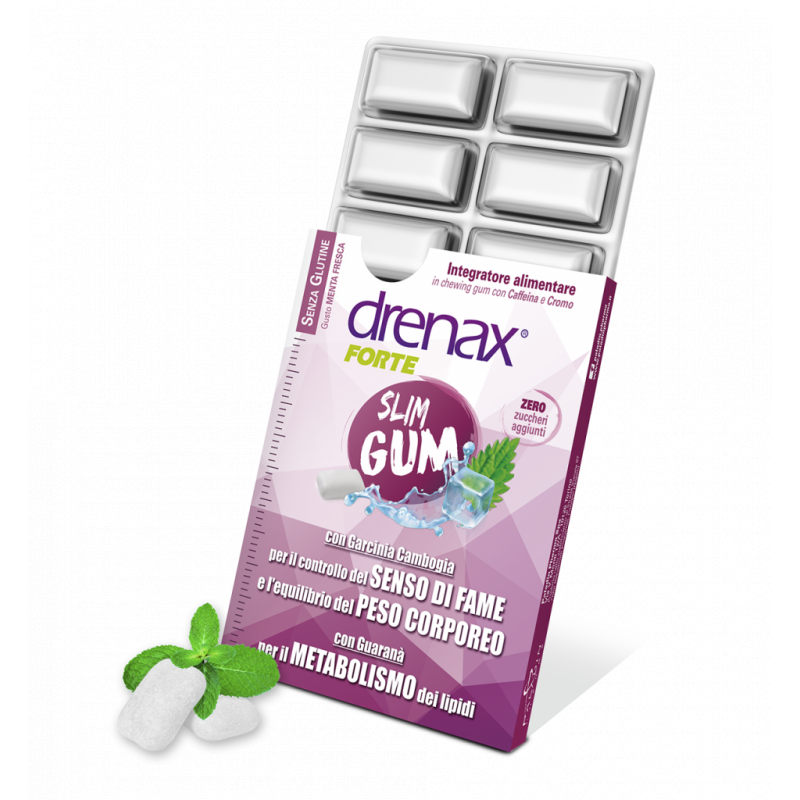 Drenax Forte Slim Gum Dimagrante 9 Chewing Gum