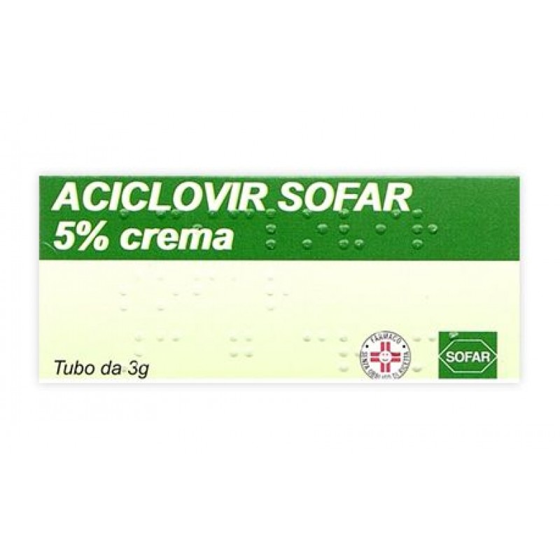 Aciclovir Sofar - Crema al 5% - 3 g