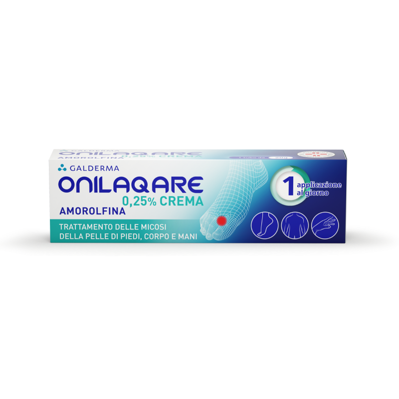 Onilaqare 0.25% crema contro la micosi per uso topico 20G