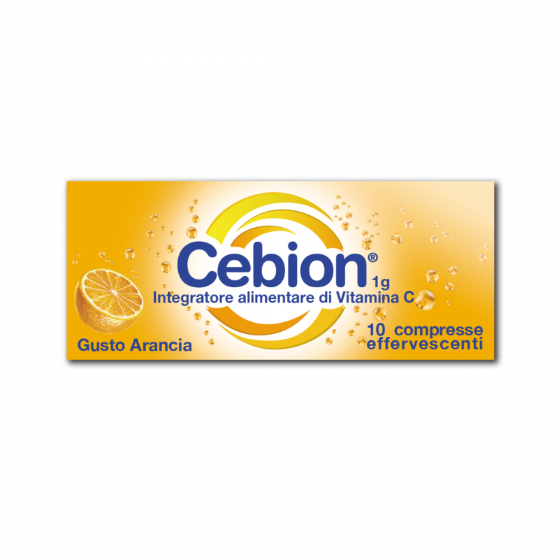 Cebion Effervescente Arancia - Integratore di Vitamina C - 10 Compresse