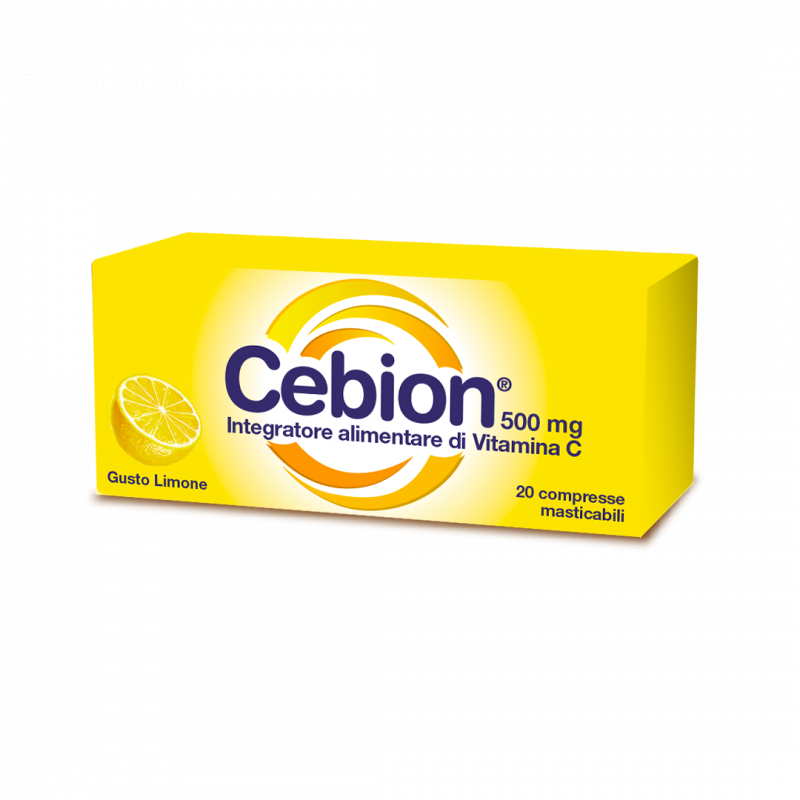 Cebion Limone Integratore di Vitamina C 20 Compresse Masticabili