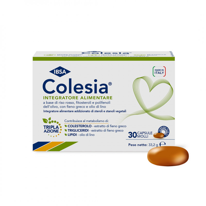 Colesia - Integratore Per il Colesterolo - 30 Capsule Molli