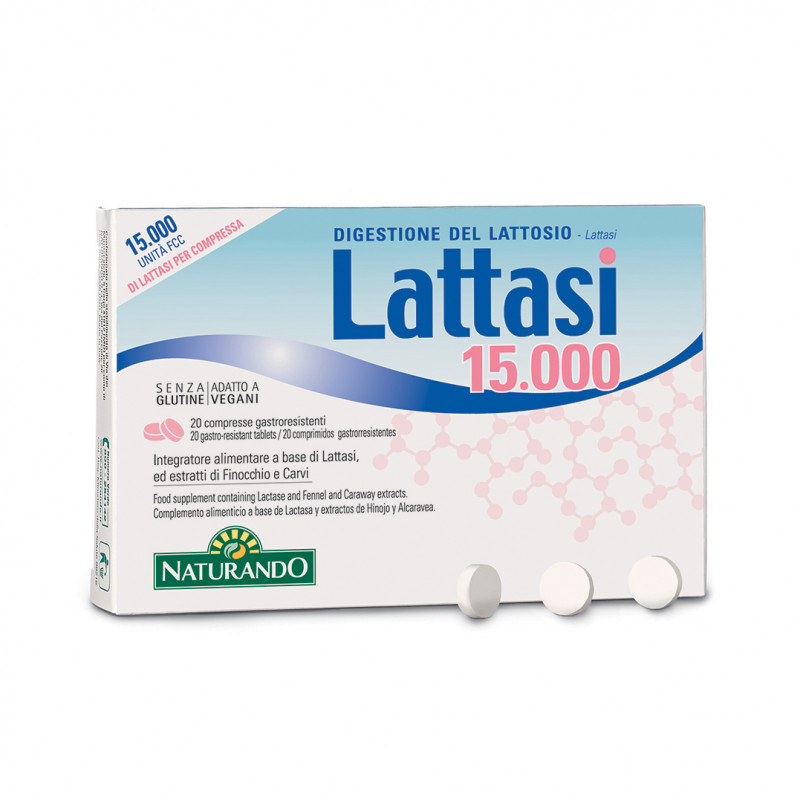 Naturando Lattasi 15000 Integratore 20 Capsule