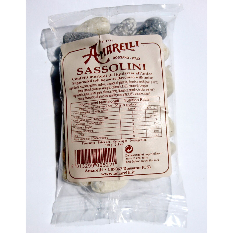 LIQUIRIZIA SASSOLINI SACCH 100