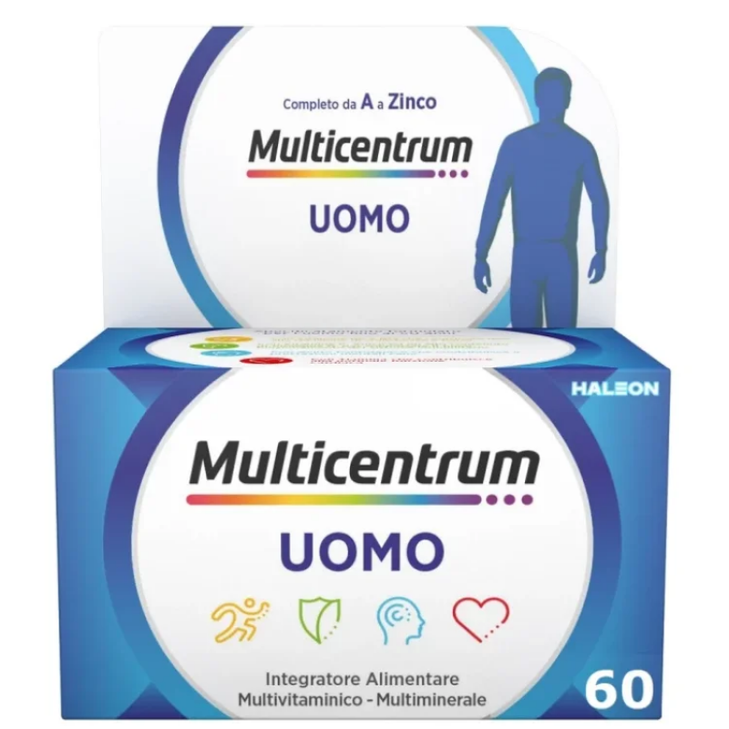 Multicentrum Uomo Integratore Alimentare Uomo Multivitaminico Multiminerale Vitamina B 60 Compresse