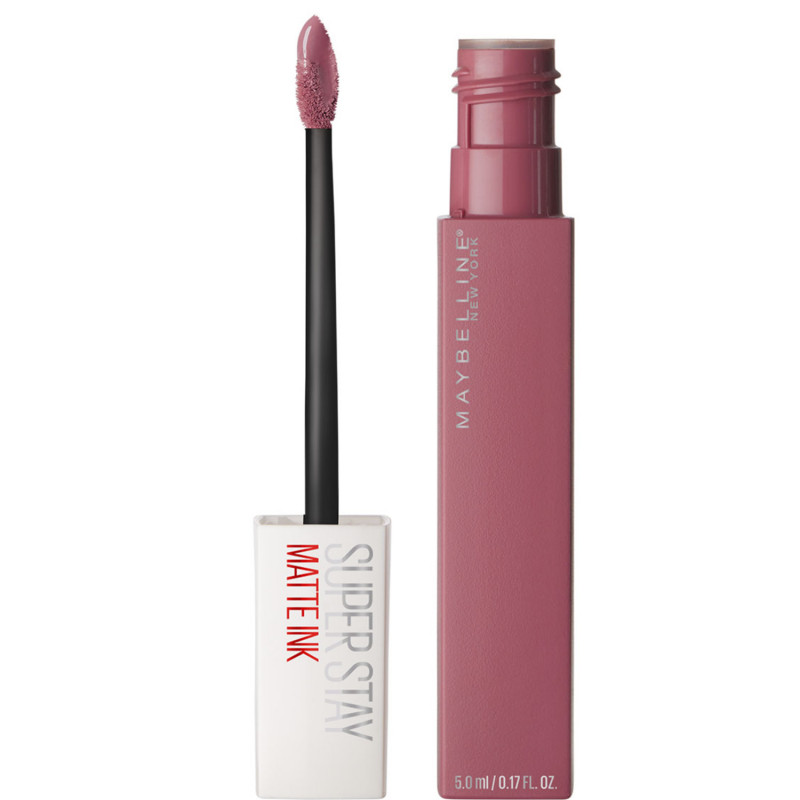 Maybelline New York Tinta Labbra SuperStay Matte Ink, Rossetto Matte Liquido a Lunga Tenuta, Lover (15), 5 ml