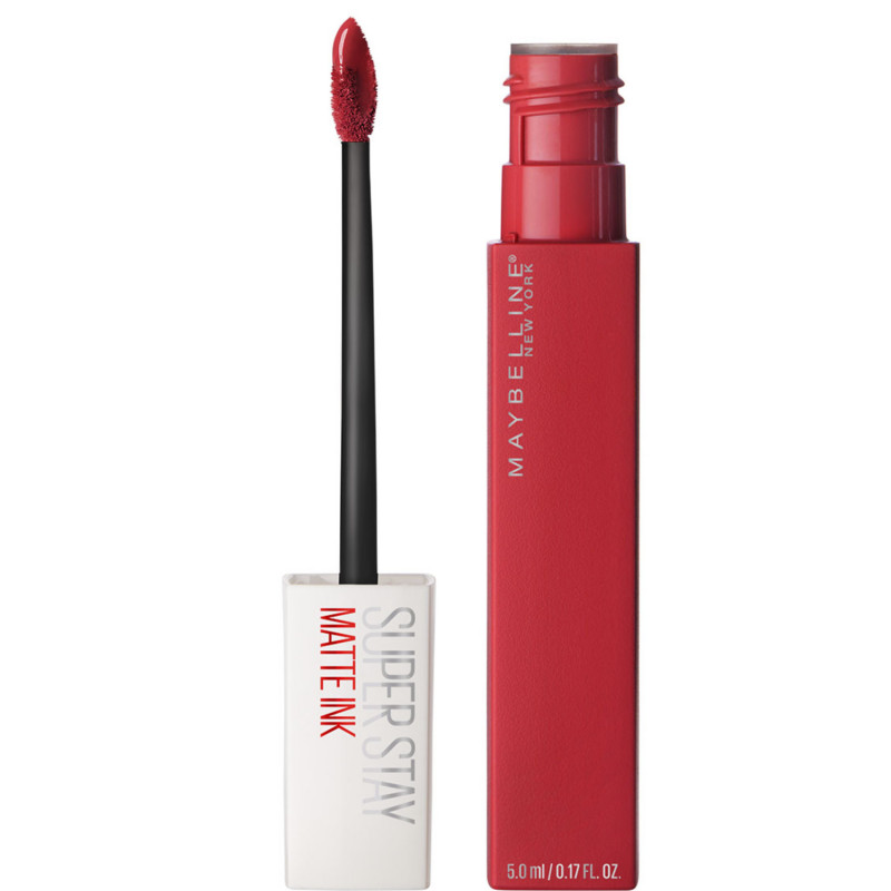 Maybelline New York Tinta Labbra SuperStay Matte Ink, Rossetto Matte Liquido a Lunga Tenuta, Pioneer (20), 5 ml