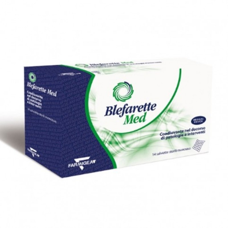 Blefarette Med Salviette Oculari Detergenti e Umettanti 14 Pezzi
