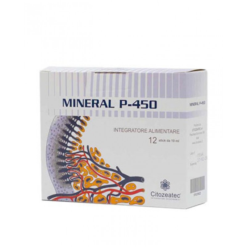 Mineral P 450 integratore alimentare di potassio e magnesio 12 stick