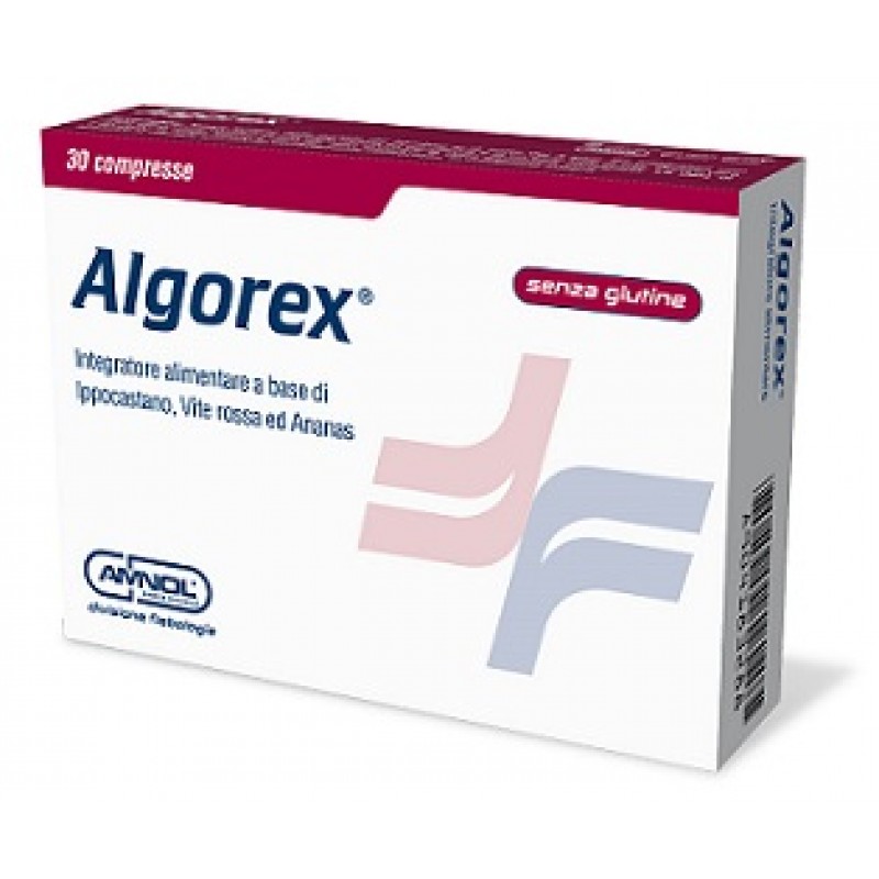 Algorex Integratore Microcircolo Ippocastano Vite Rossa e Ananas 30 Compresse