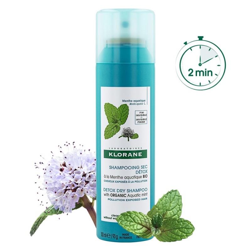 KLORANE SHAMPOO SECCO MENTA 150ML
