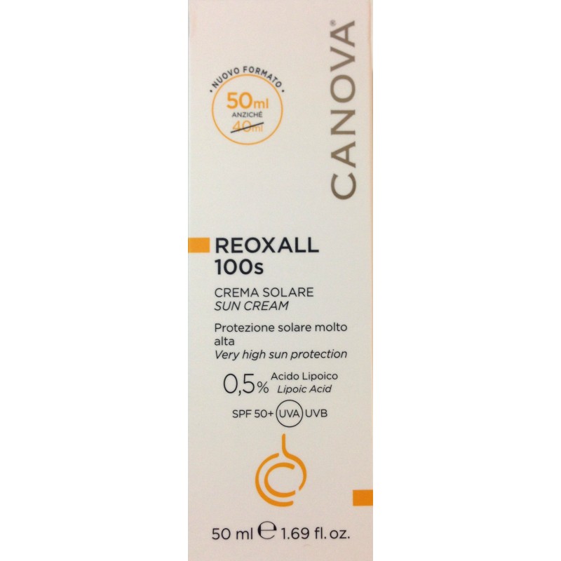 Canova Reoxall 100S Crema Protezione Solare Molto Alta 50 ml