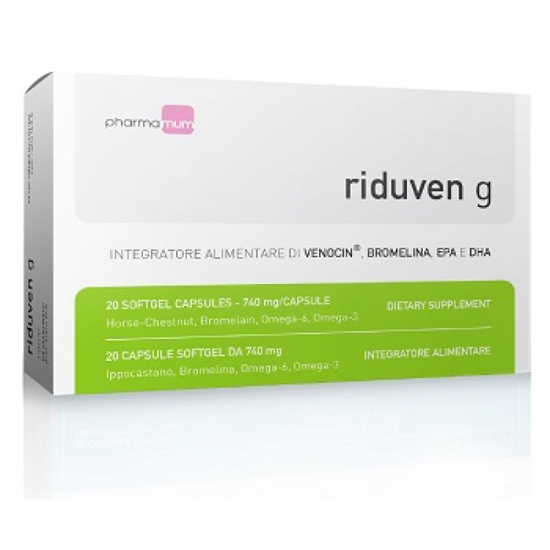 Riduven G integratore alimentare utile per il drenaggio e per il microcircolo 20 capsule