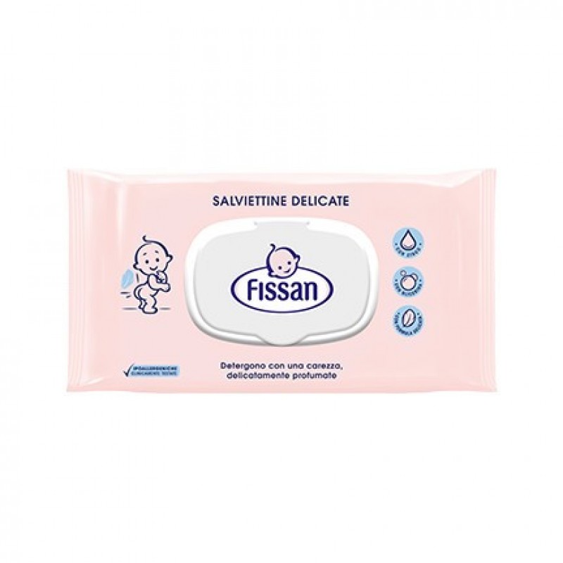 Fissan Baby Salviettine Delicate Detergenti 65 Pezzi