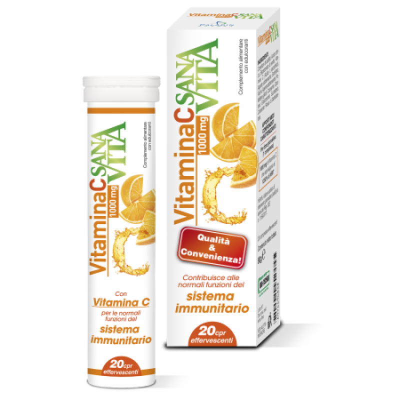 Sanavita Vitamina C Integratore 20 Compresse Effervescenti