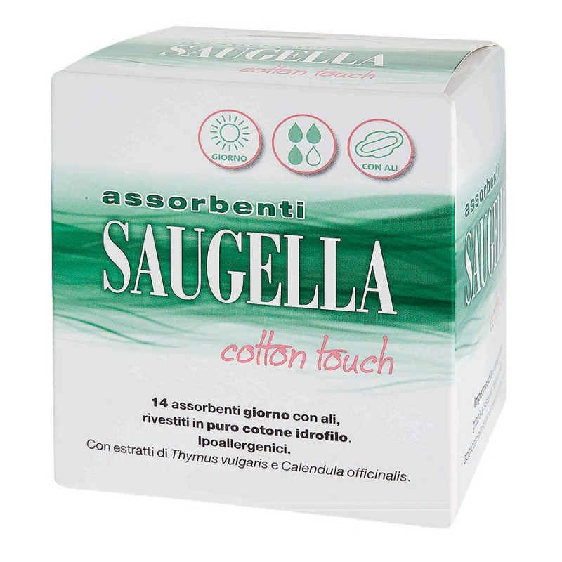 Saugella Cotton Touch - 14 assorbenti giorno con ali