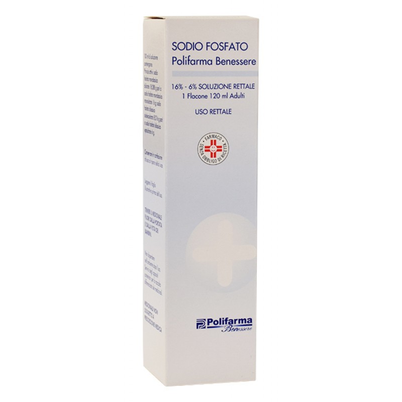 Sodio Fosfato Polifarma Benessere Adulti 16%-6% Soluzione Rettale Flacone 120 ml