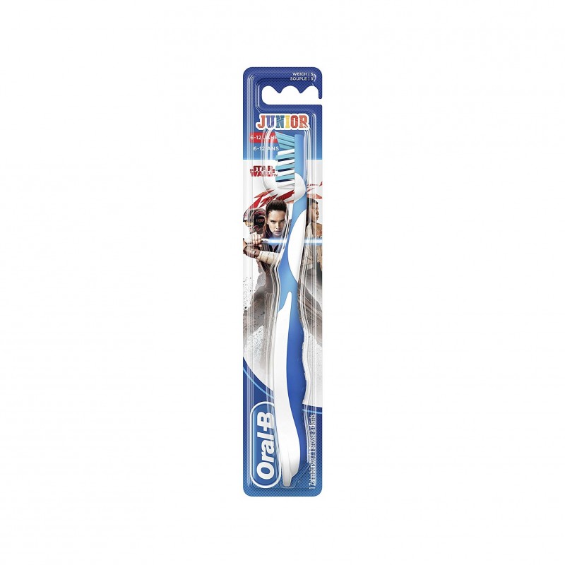 Oral-B Junior Spazzolino Star Wars Blu per bambini dai 6 ai 12 anni