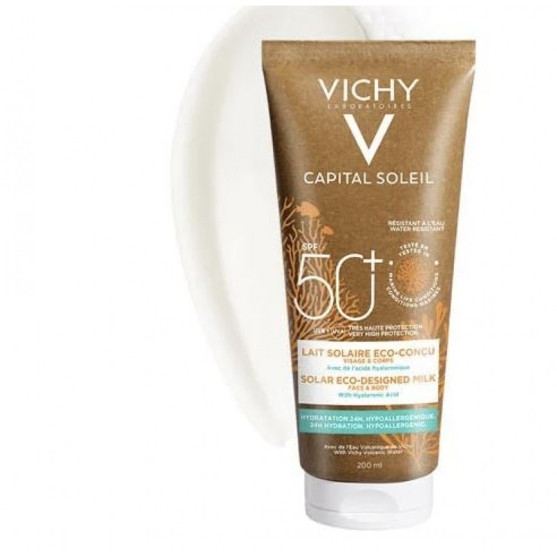 Vichy Capital Soleil Latte Solare Eco-Sostenibile Spf 50+ 200 mL