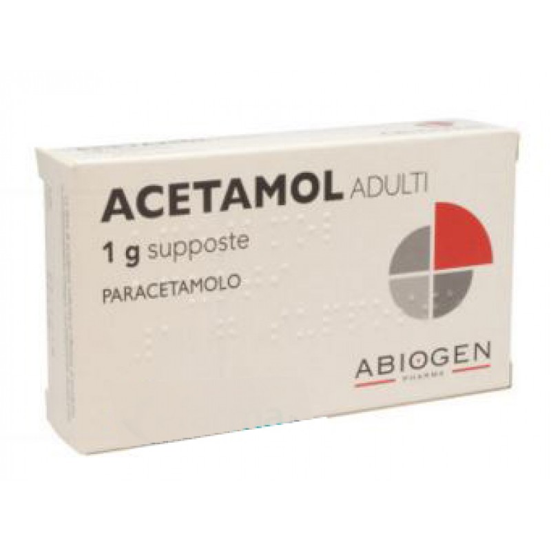 Acetamol Adulti 1 g - 10 Supposte