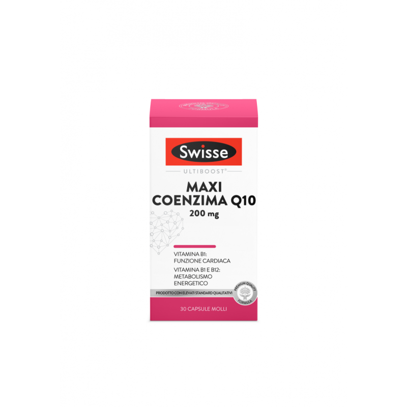 Swisse Maxi Coenzima Q10 Integratore Cardiaco 30 Capsule