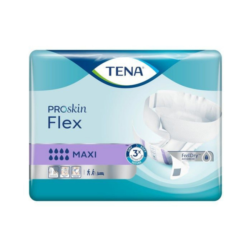 TENA Flex Maxi - Pannolini assorbenti a cintura per perdite urinarie Taglia S 22 pezzi