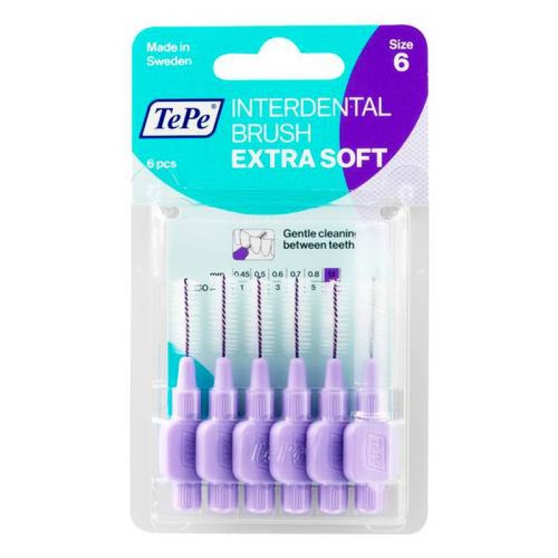 Tepe Scovolini X-Soft Lilla 1,1 mm 8 Pezzi