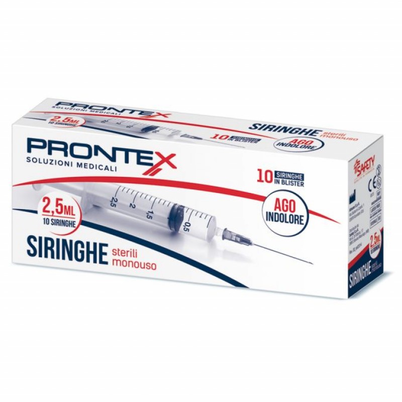 Prontex Siringhe sterili monouso 2,5ml 10 siringhe