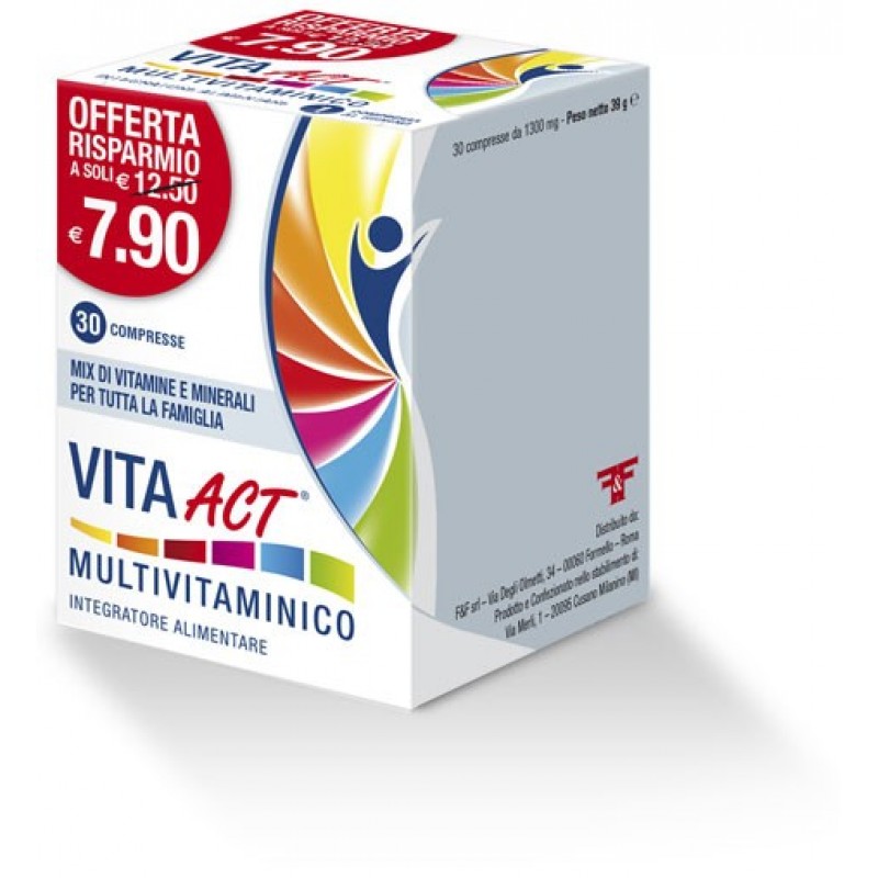 Vita Act vitamine e minerali per tutta la famiglia 30 compresse