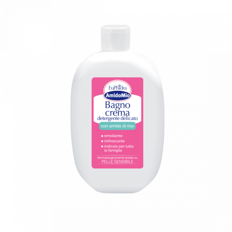 Euphidra AmidoMio Bagno Crema - Detergente delicato con Amido di Riso - 400 ml