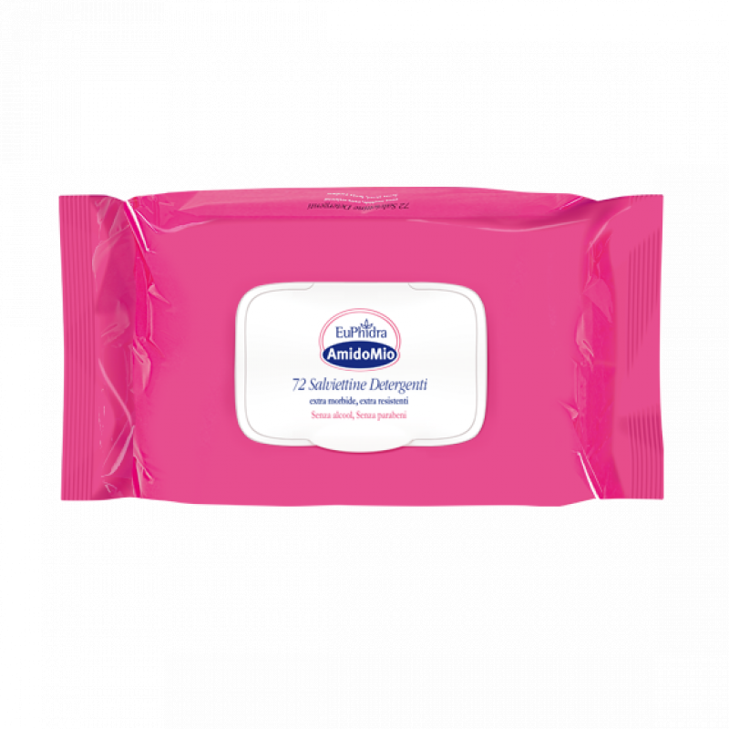 Euphidra AmidoMio Salviettine Detergenti Extra Morbide - 72 pezzi